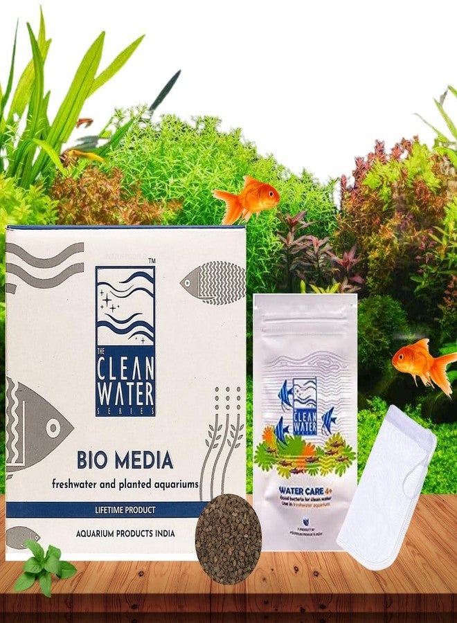 VAYINATO Aquarium Products India (Api) - Bio Media Aquarium Filter Media With Free Water Care 4+ And Net Bag (500G- Suitable For Mini Hang On Cannister Filters) - Image 1